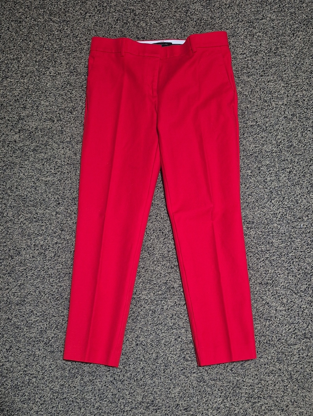 NWOT Ann Taylor Bright Red Straight-Leg Pants